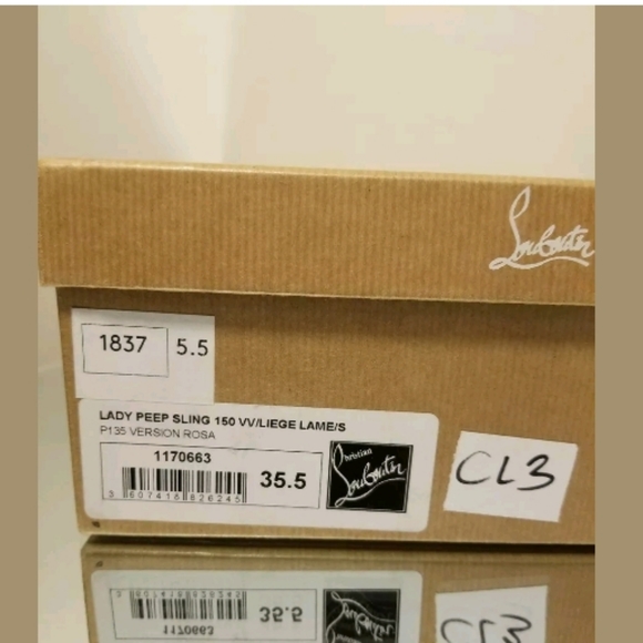 Christian Louboutin Lady Peep Sling Pumps 35.5 - Picture 8 of 8
